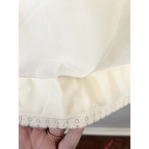 Greenco Maid Vintage Size Large Half Slip Lace Trim Hem Tricot Nylon USA Made - Picture 3 of 7
